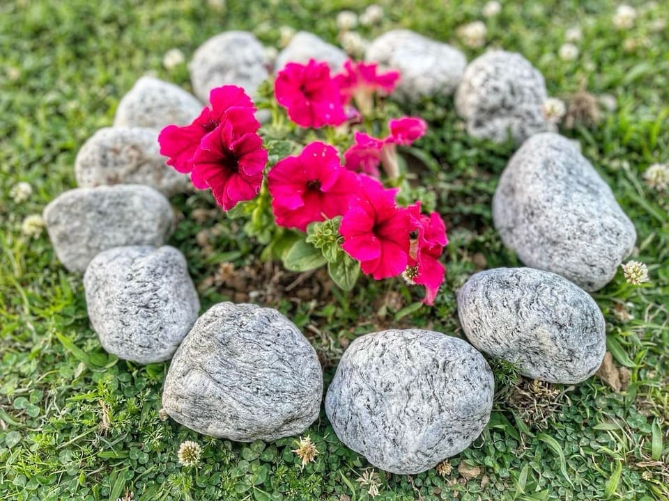 Garden Seating at Sunset