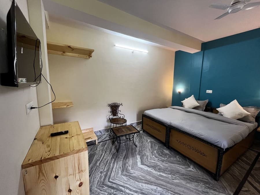 Red Orange Wall Room